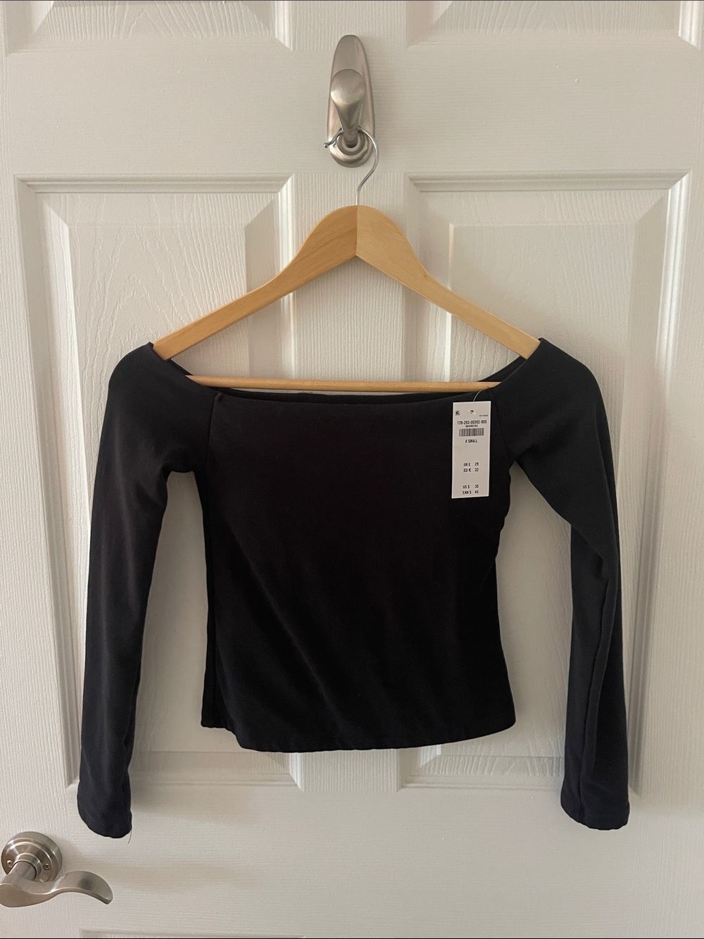 NWT Abercrombie & Fitch Bra Free Off The Shoulder Long Sleeve Top